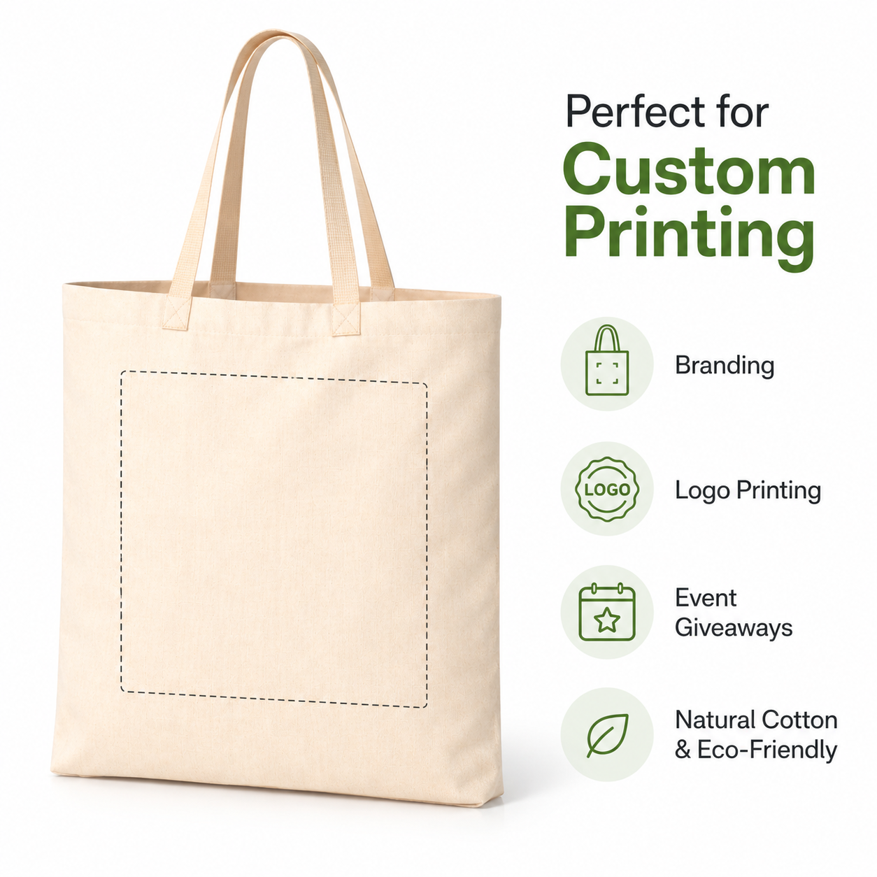 18x22 Inch Cotton Tote Bag | 150 GSM - Image 3