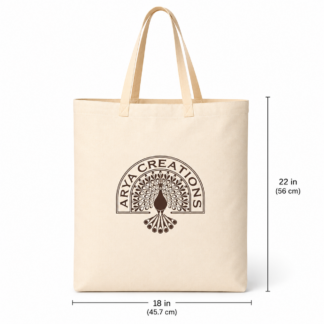 Custom 18x20 Inch Cotton Canvas Tote Bag