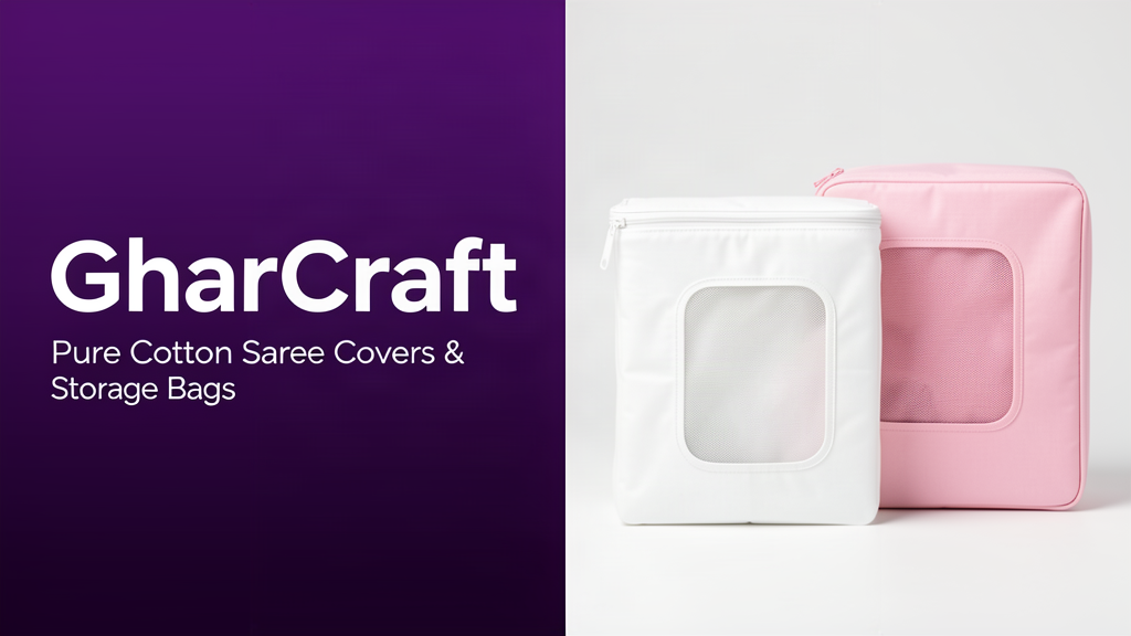 GharCraft - Pure Cotton Saree Covers and Storage Bags